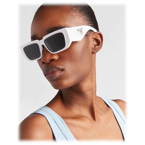 prada symbole rectangle-frame sunglasses|unisex Prada sunglasses.